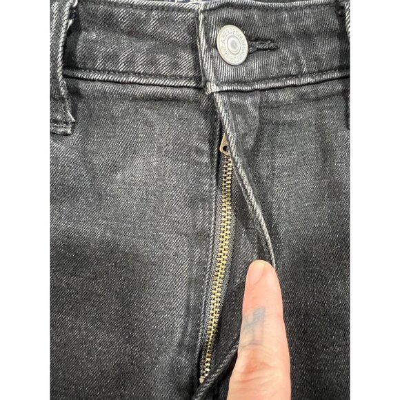 Abercrombie and fitch simone high rise slim black distressed size 10R - Picture 4 of 7